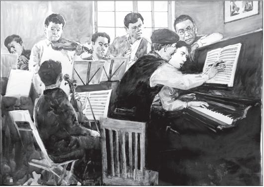 1934年前后,左翼"戏剧家联盟"下设"音乐小组",由田汉,聂耳,任光,张曙