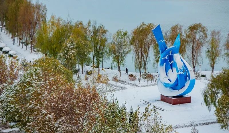 生态摄影:滦南县北河公园雪景