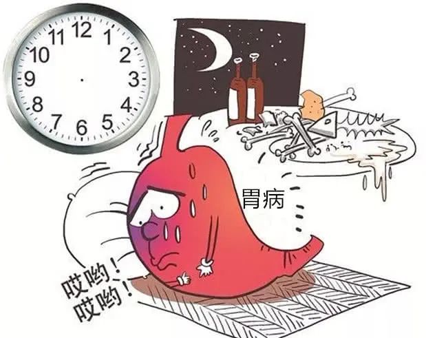 夜间胃疼图片