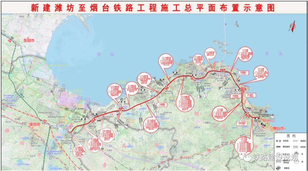 線路由濰萊高鐵昌邑站引出,經濰坊昌邑市,青島平度市,煙臺萊州市,招遠