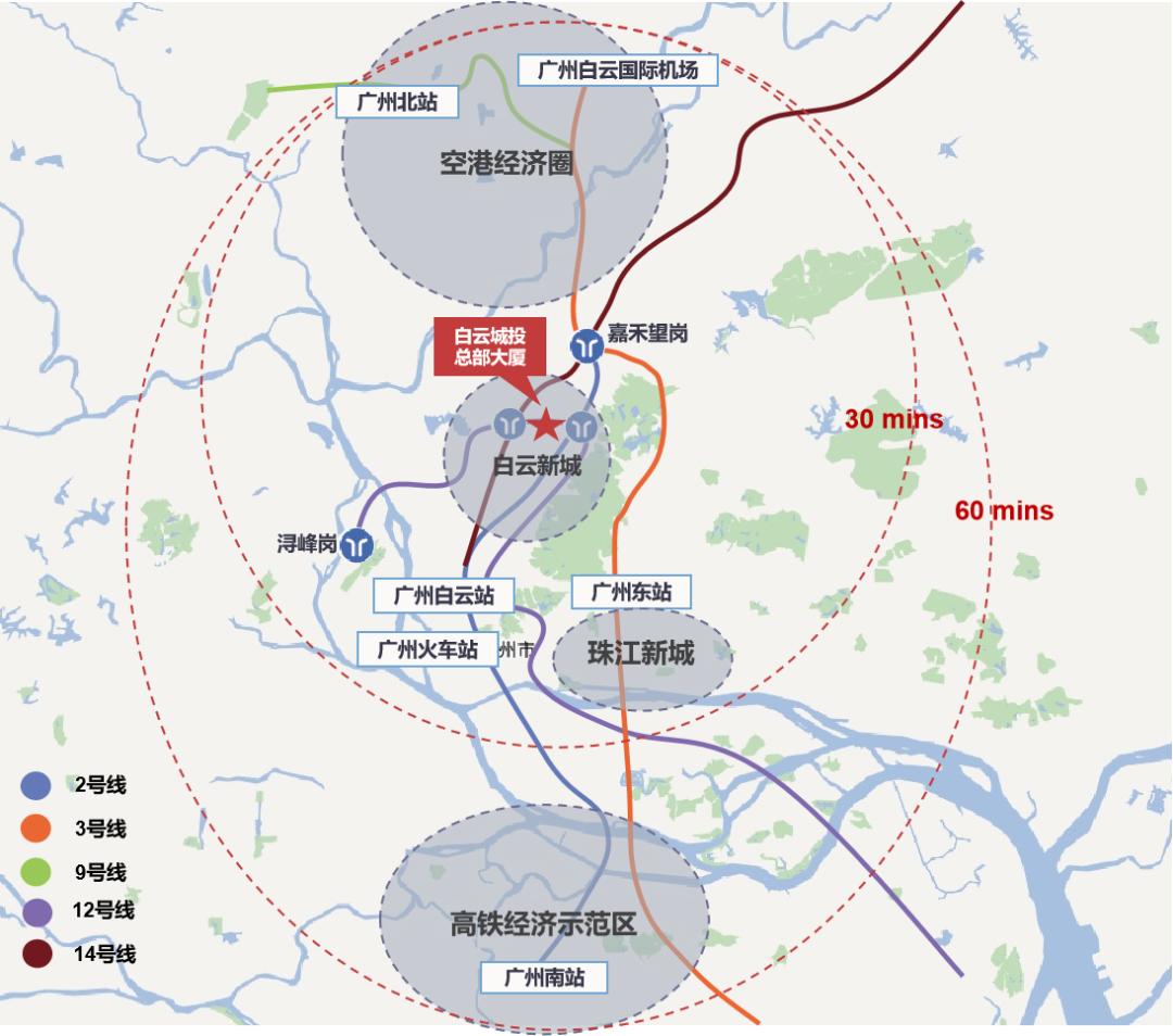 白云新城规划图高清图片