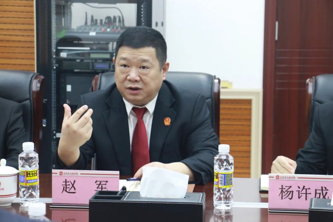 文昌市委副书记政法委书记刘政到文昌法院调研指导工作