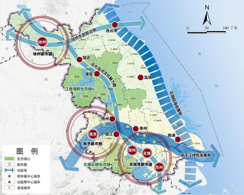 (公開徵求意見版)在江蘇省內,目前4座gdp萬億城市——蘇州,南京,無錫