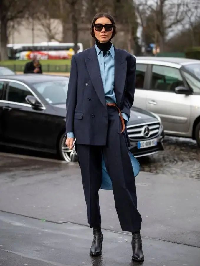 毛衣和衬衫叠穿真的美翻了