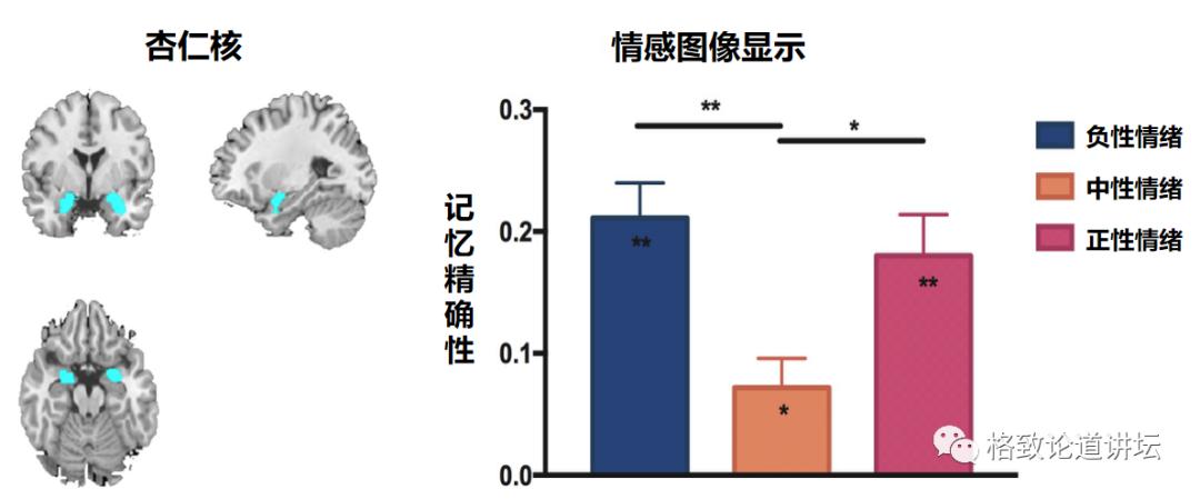 正性和负性情绪都能提高杏仁核活动