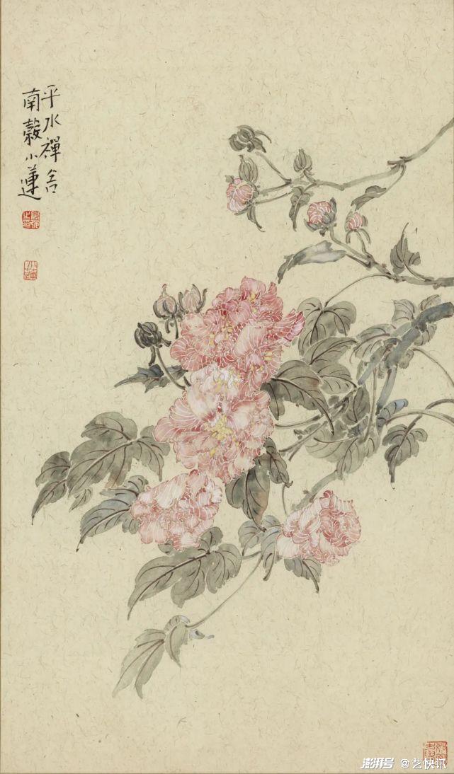《木芙蓉》高强·作品 纸本设色
