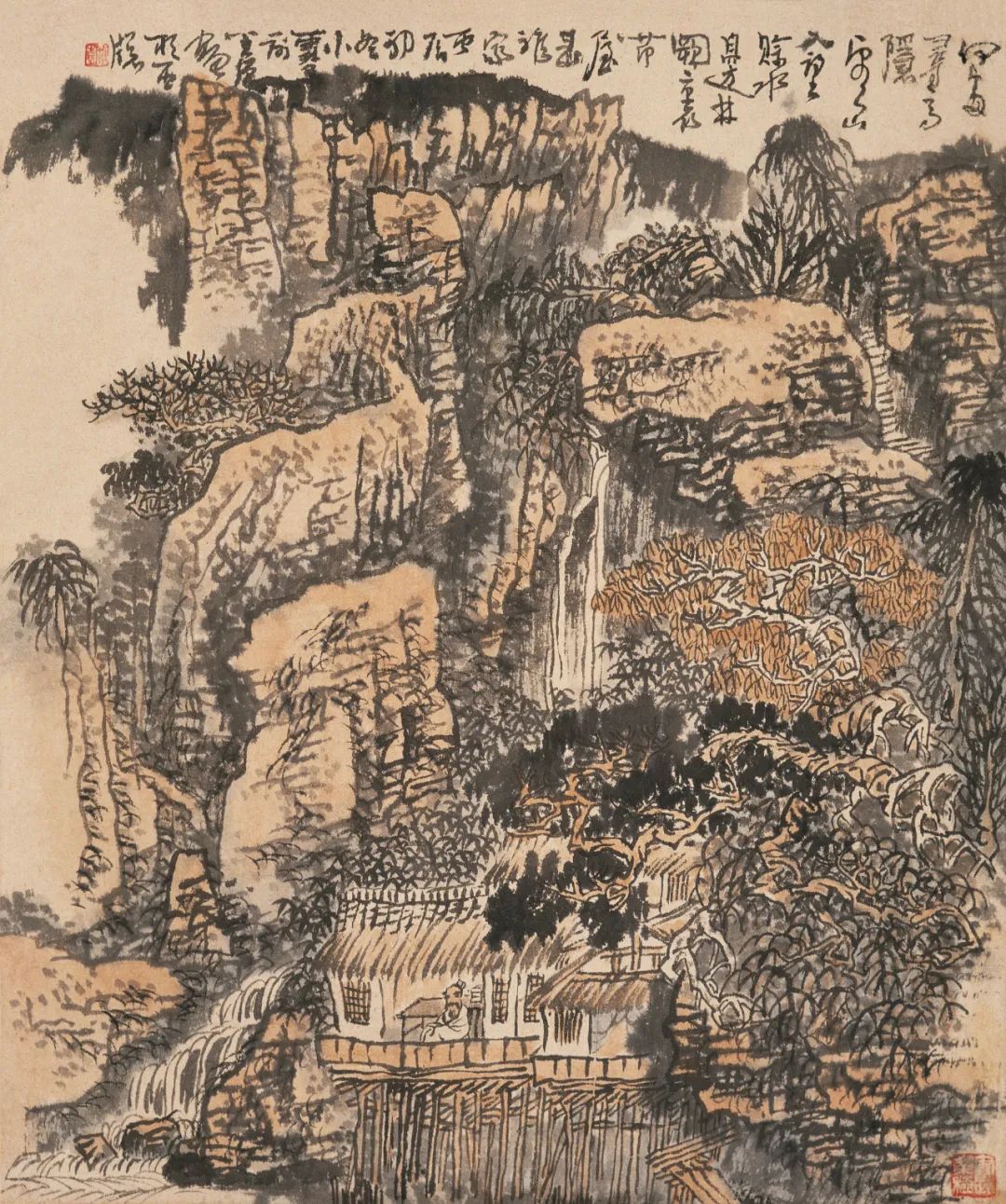 138cm 1982年叶浅予 《藏舞》 纸本设色68cm × 43cm 1981年陈子林