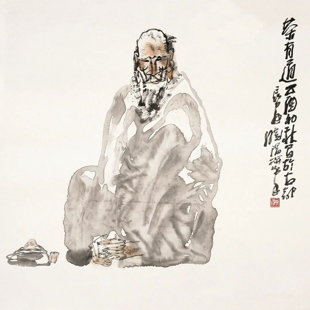 97cm 2017年賠荣敏 《唢呐》 纸本设色138cm × 68cm 2020年郭线庐