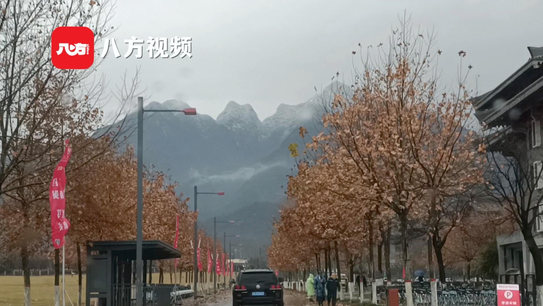 雨后秦嶺戴上了白帽子，讓人直呼可可愛愛