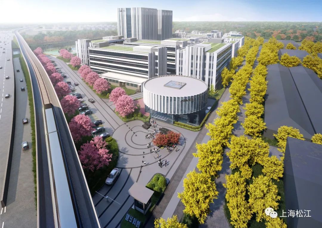 配备运动、餐饮及河岸公园松江这里将转型为高新绿色生态都市型产业园