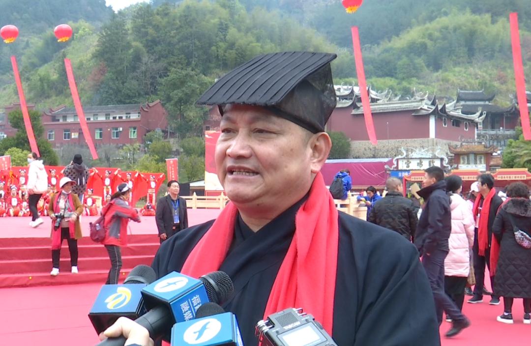 省道教协会副会长, 古田临水宫主持黄光辉"古田县按照"突出祖庙品牌
