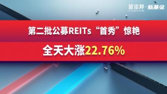 第二批公募REITs“首秀”惊艳，全天大涨22.76%