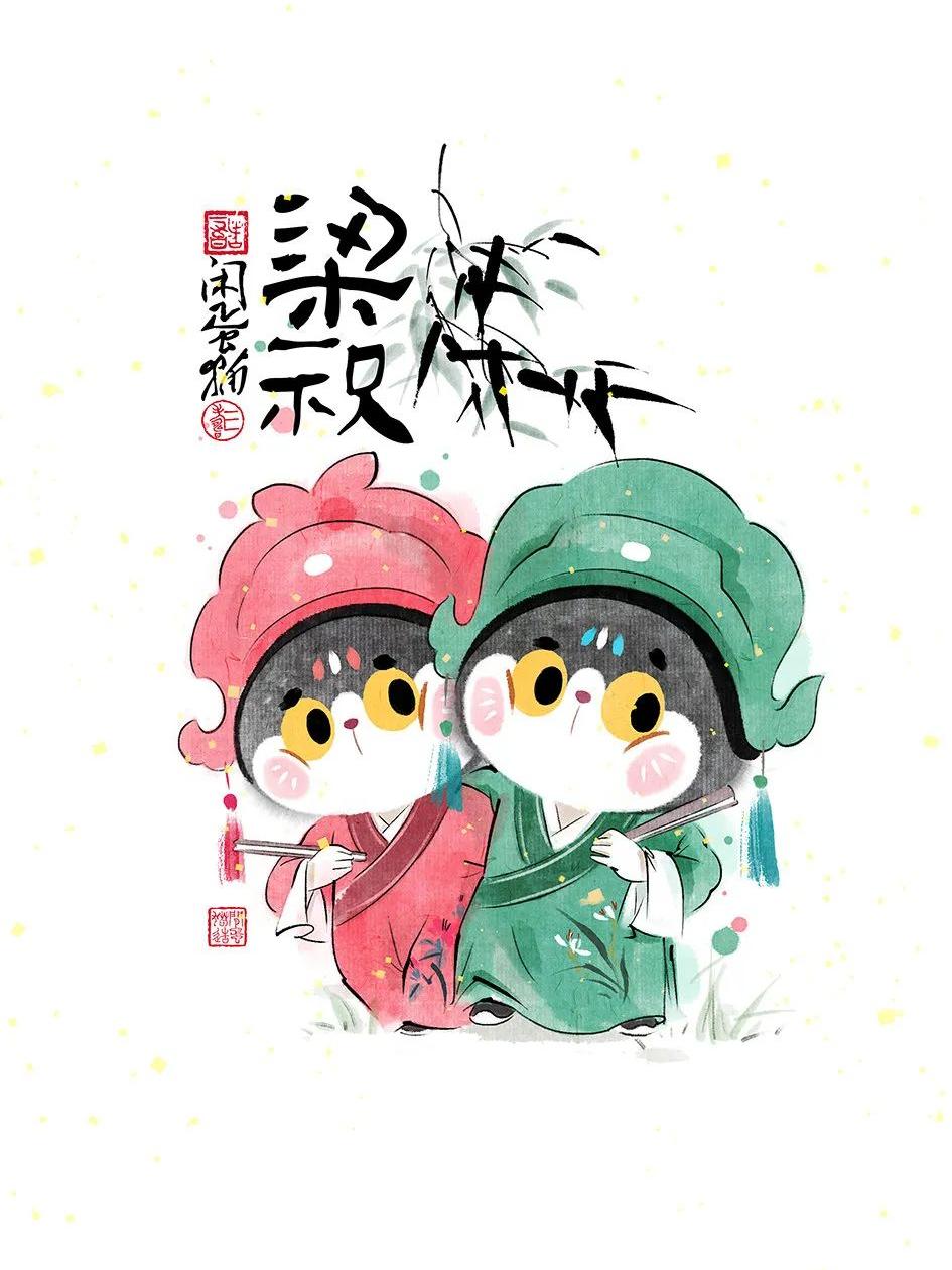 他画的国风猫咪有趣又治愈获上万网友点赞