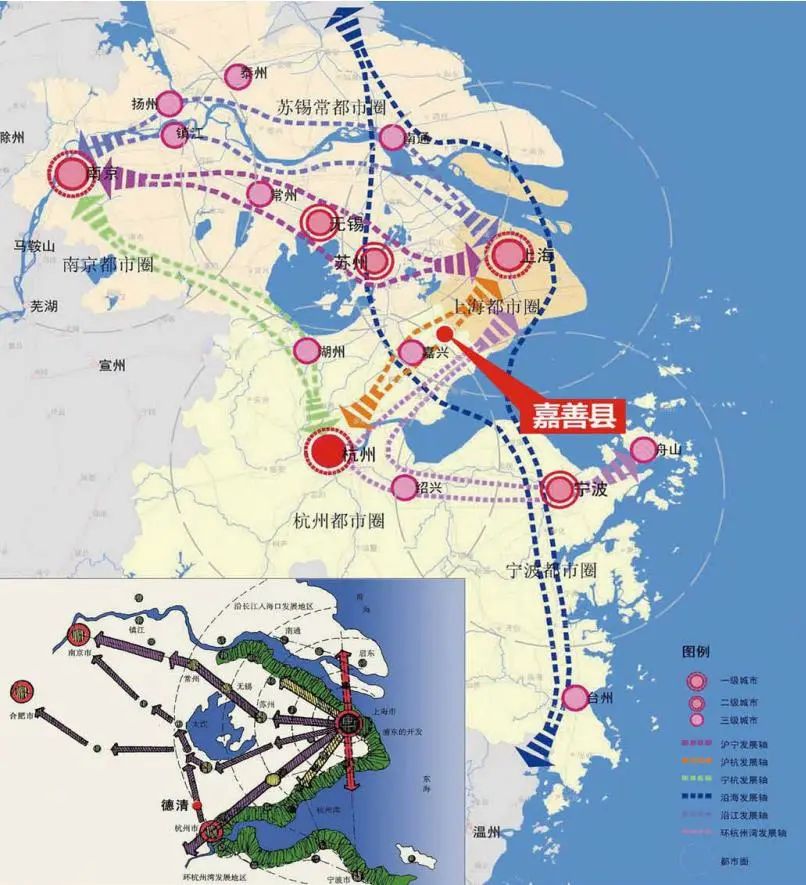 长三角一体化示范区区位图
