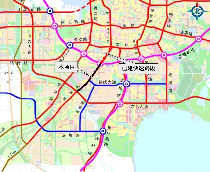 将正式开工建设金寨路(方兴大道-望水路)快速化改造工程
