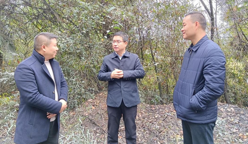 12月17日,县人大常委会党组书记,主任刘松荣带队到