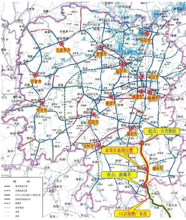 桂阳至新田高速公路图图片