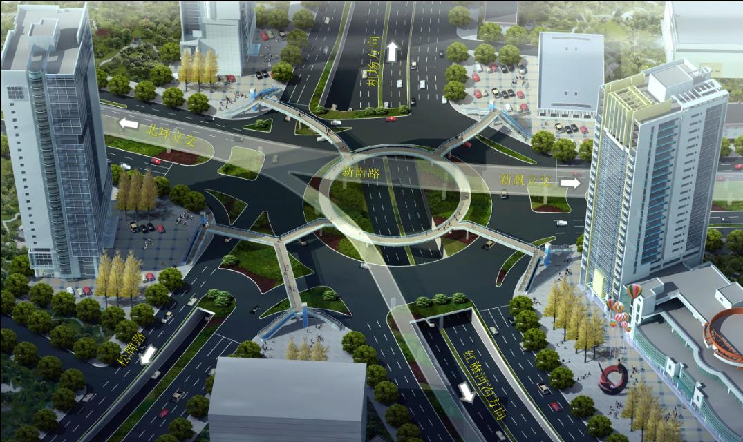 2022年建成新牌坊立交工程完成最大难度区域施工