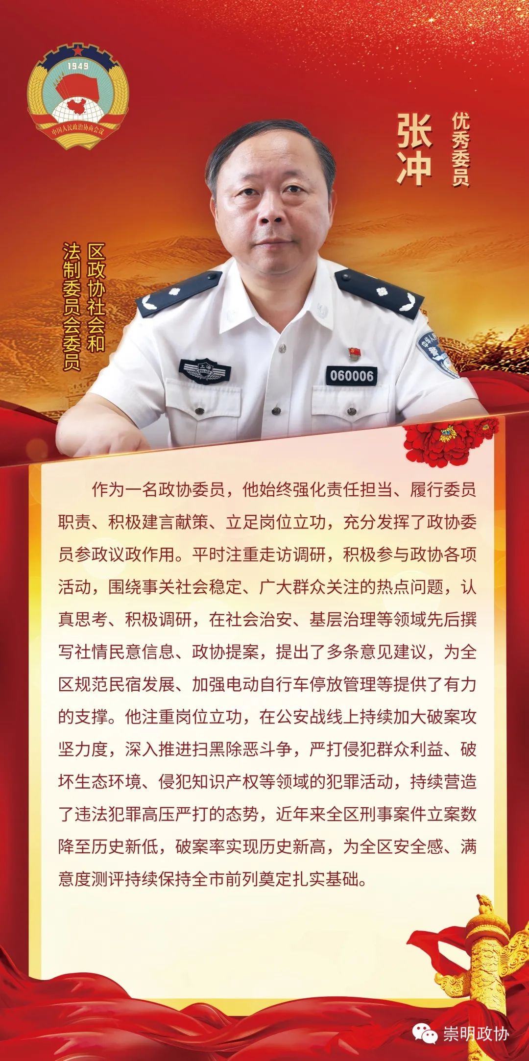 张冲宋娟沈涛朱理东(共12名)优秀政协委员