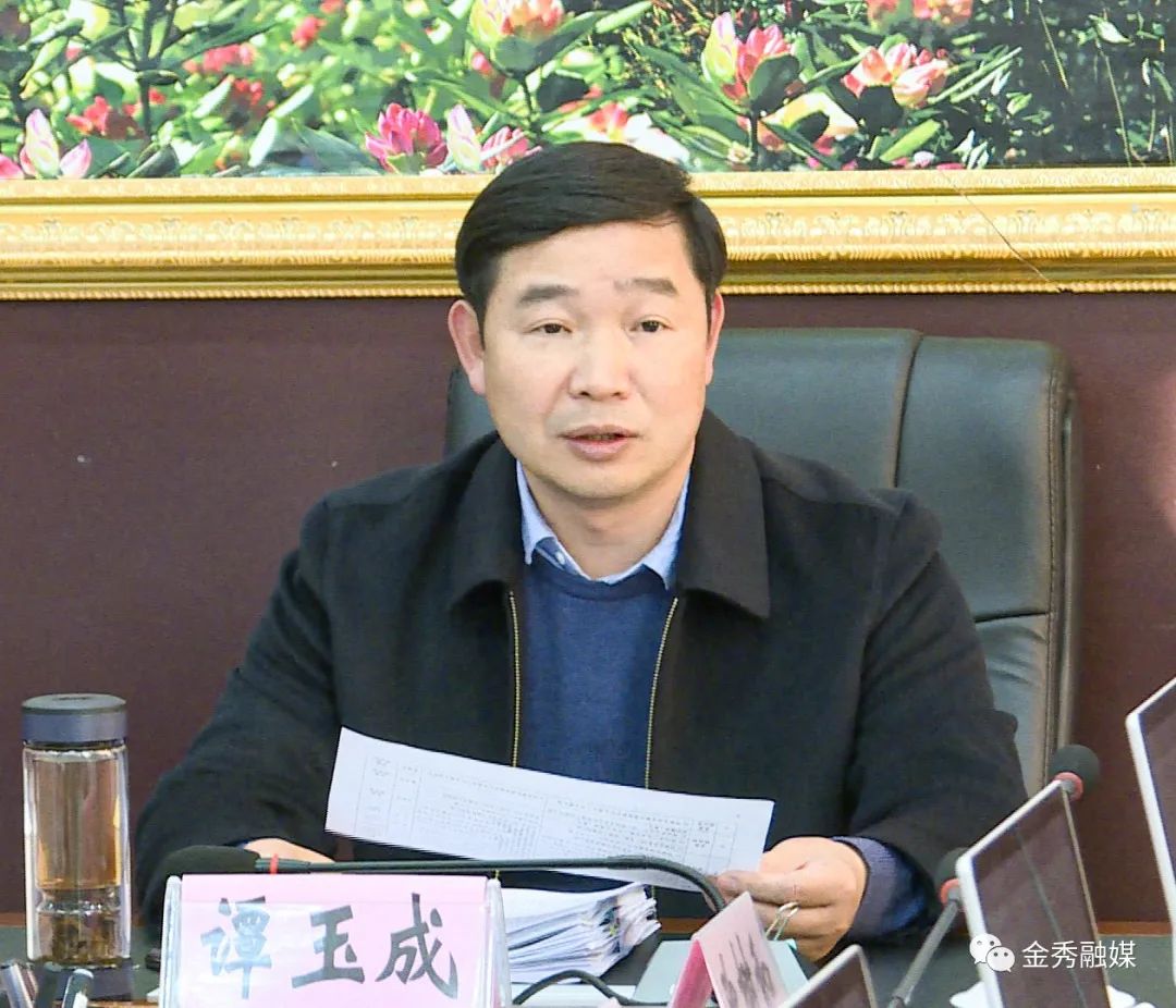 谭玉成主持召开第十五届县委常委会第8次会议