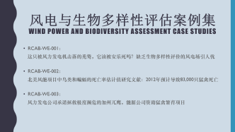 能源公司资助猛禽繁育项目，减少风电的生物多样性足迹 | （RCAB-WE-003）