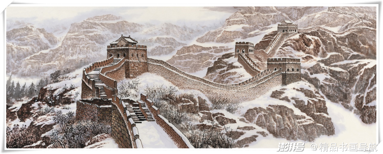 《长城雄姿》180×70cm