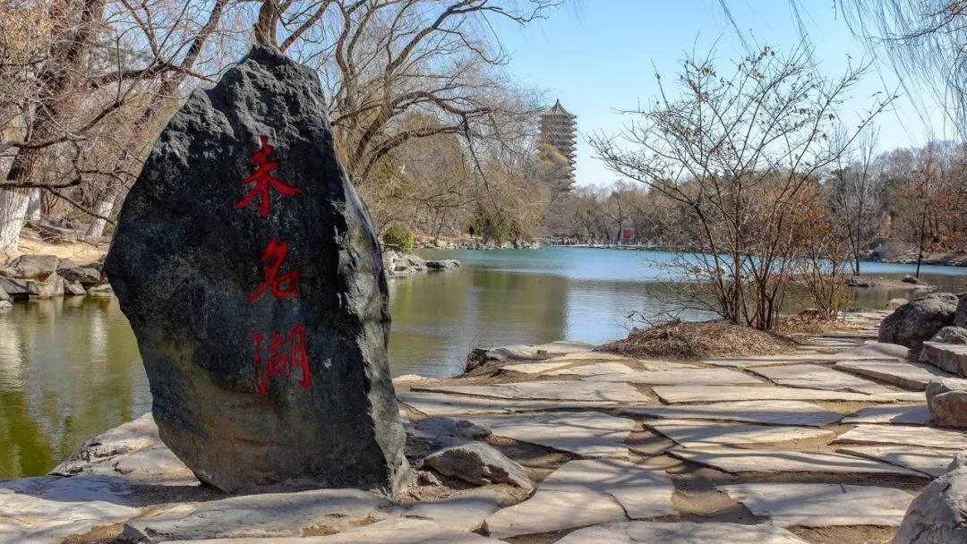 北京大学一塔湖图图片