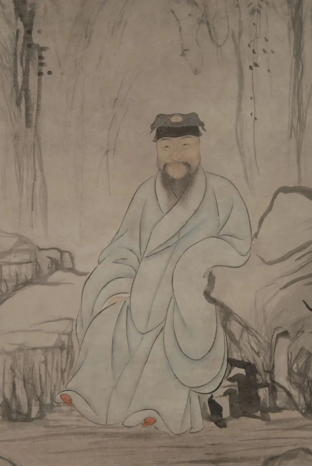 陈一潢 《男影像》纸本设色167cm×95cm 中国美术馆藏【明】 佚名