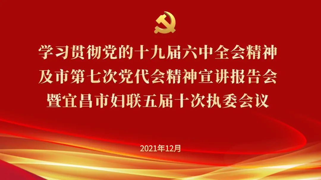 宜昌市妇联召开学习贯彻党的十九届六中全会精神及市第七次党代