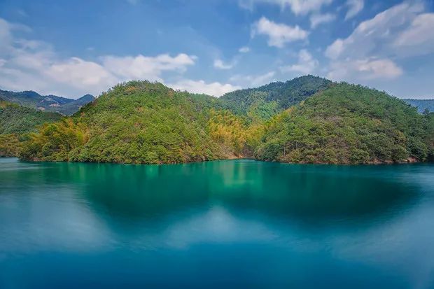 青山村水库图片