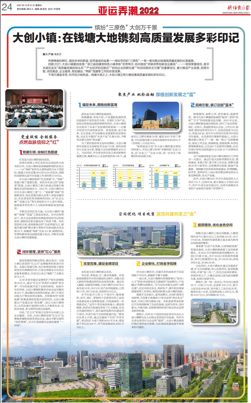 钱塘新区报第300期32个精彩版面与你一起辞旧迎新
