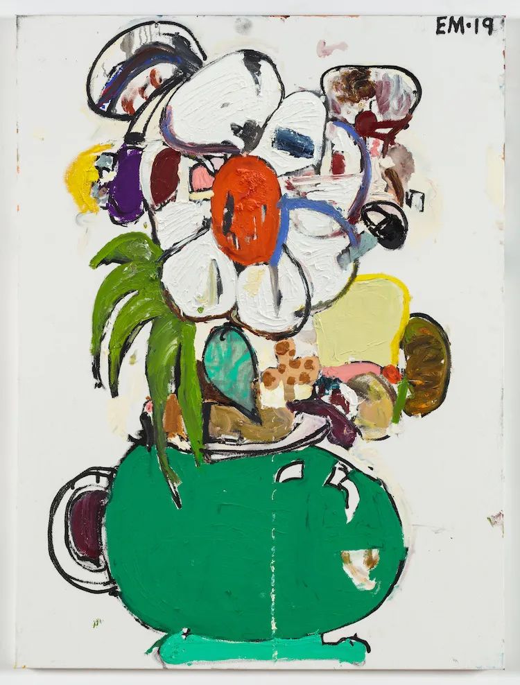 艾迪·马丁内斯作品:马丁内斯深受眼镜蛇画派(表现主义画家团体)艺术