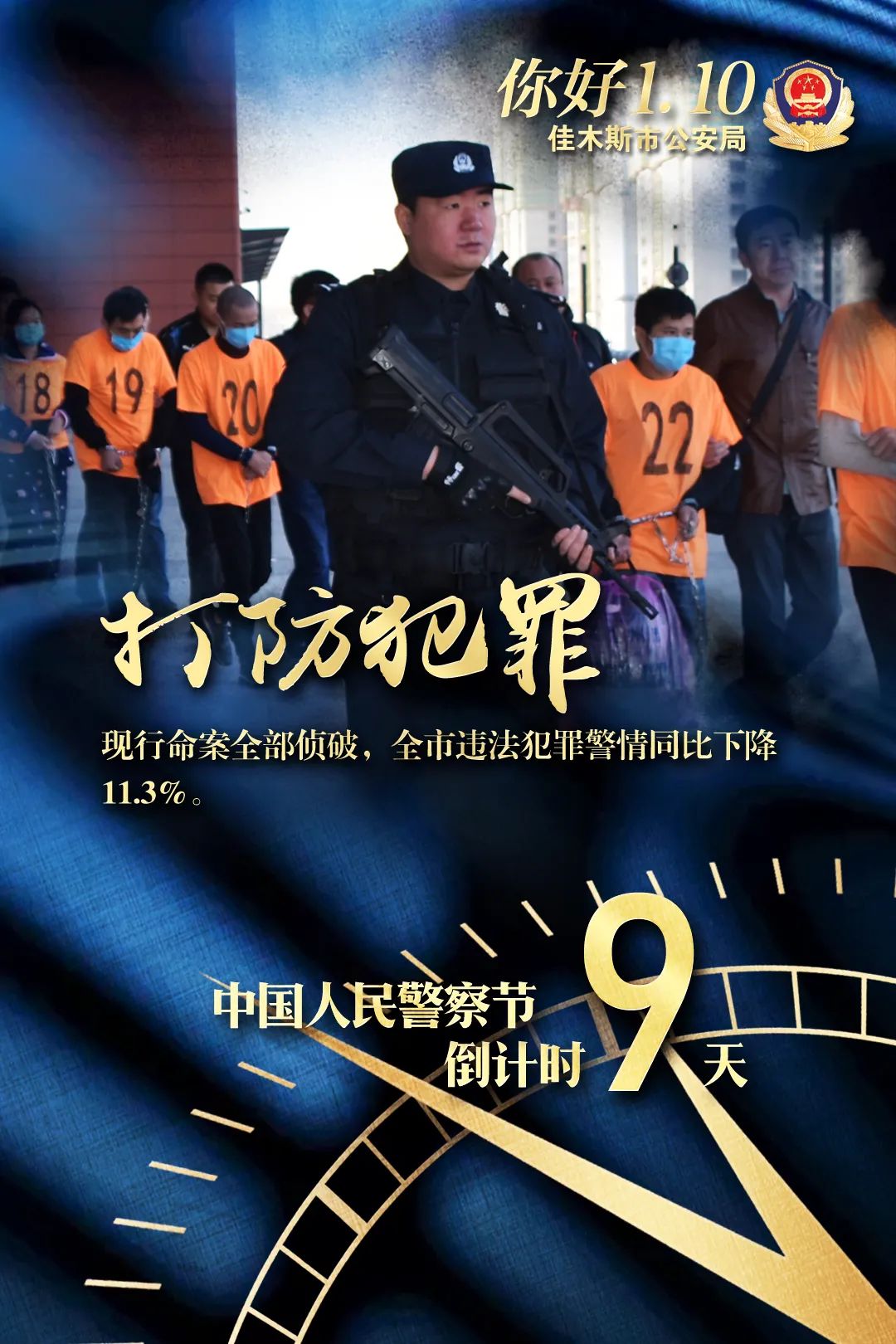 警110】原創系列海報,致敬平安守護者,祝全市公安民警中國人民警察節