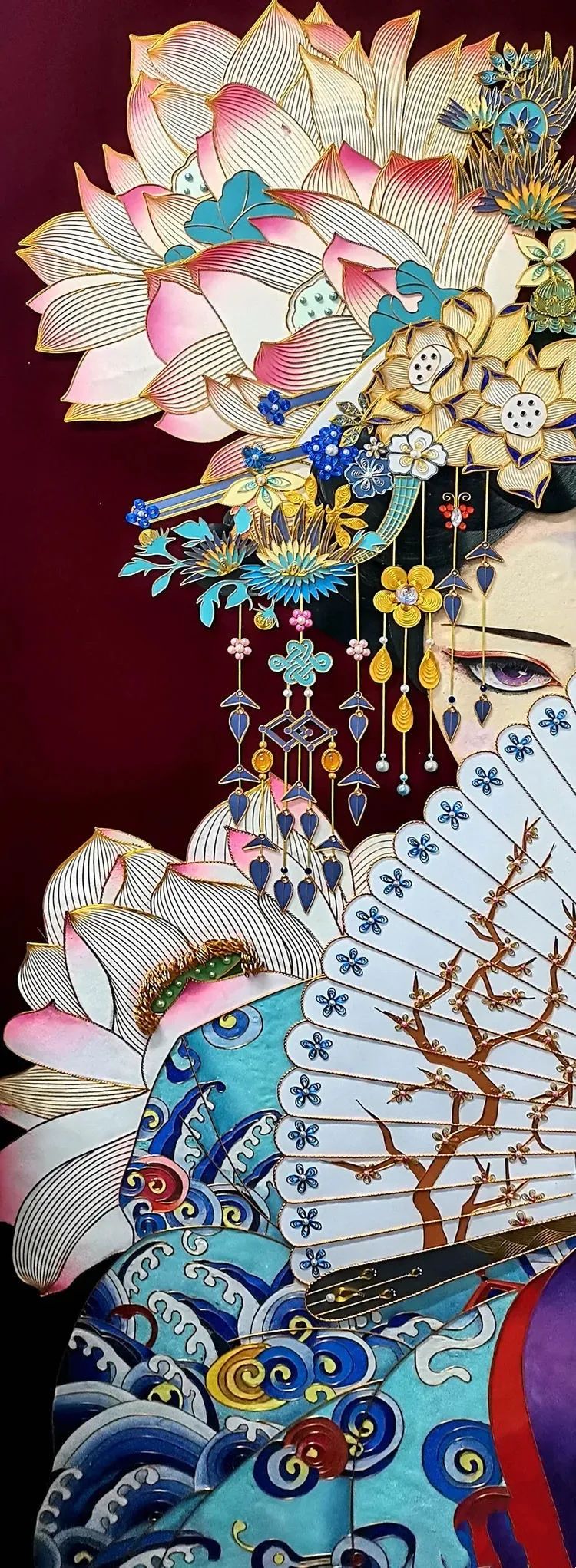 《凤冠霞帔——"巾"绣国粹》荣获2021年广东省妇女手工创业创新大赛