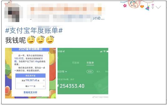 微信支付宝年度账单出炉网友钱像是被大风刮走的