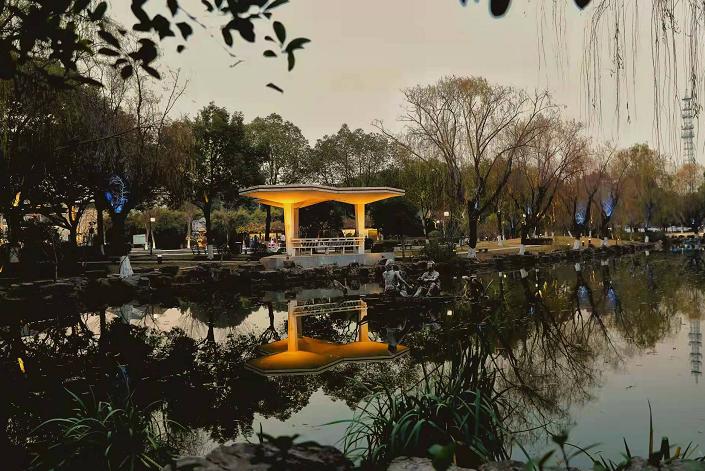 亮了靚了泗涇公園新年添新景