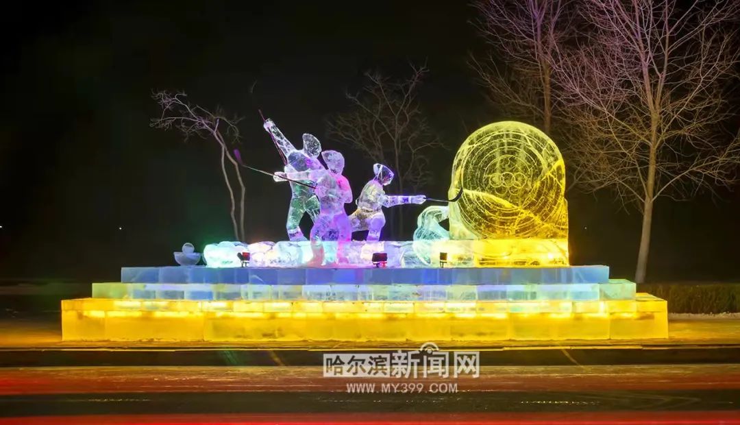 展示"冬奥之光"!城区街路15处冰雪景观正式亮相 67