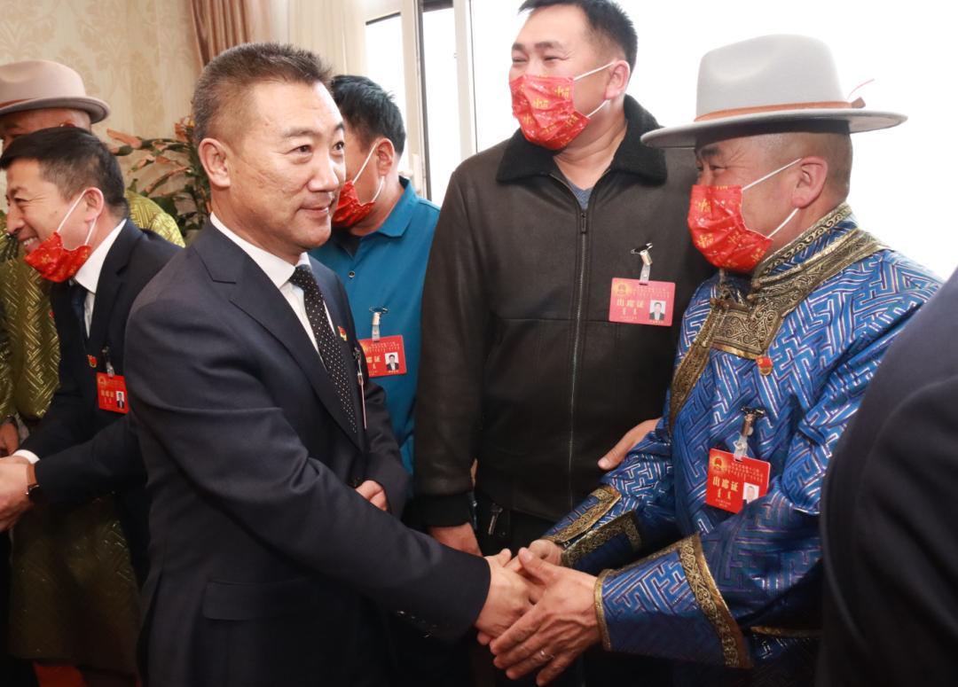 1月7日下午,高怀京,单立新,王国泉,吕瑞亨,李瑞敏,萨仁托雅等旗四大