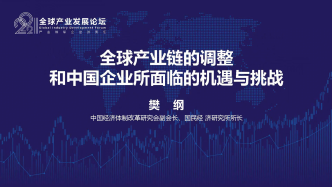 樊纲：全球产业链的调整和中国企业所面临的机遇与挑战