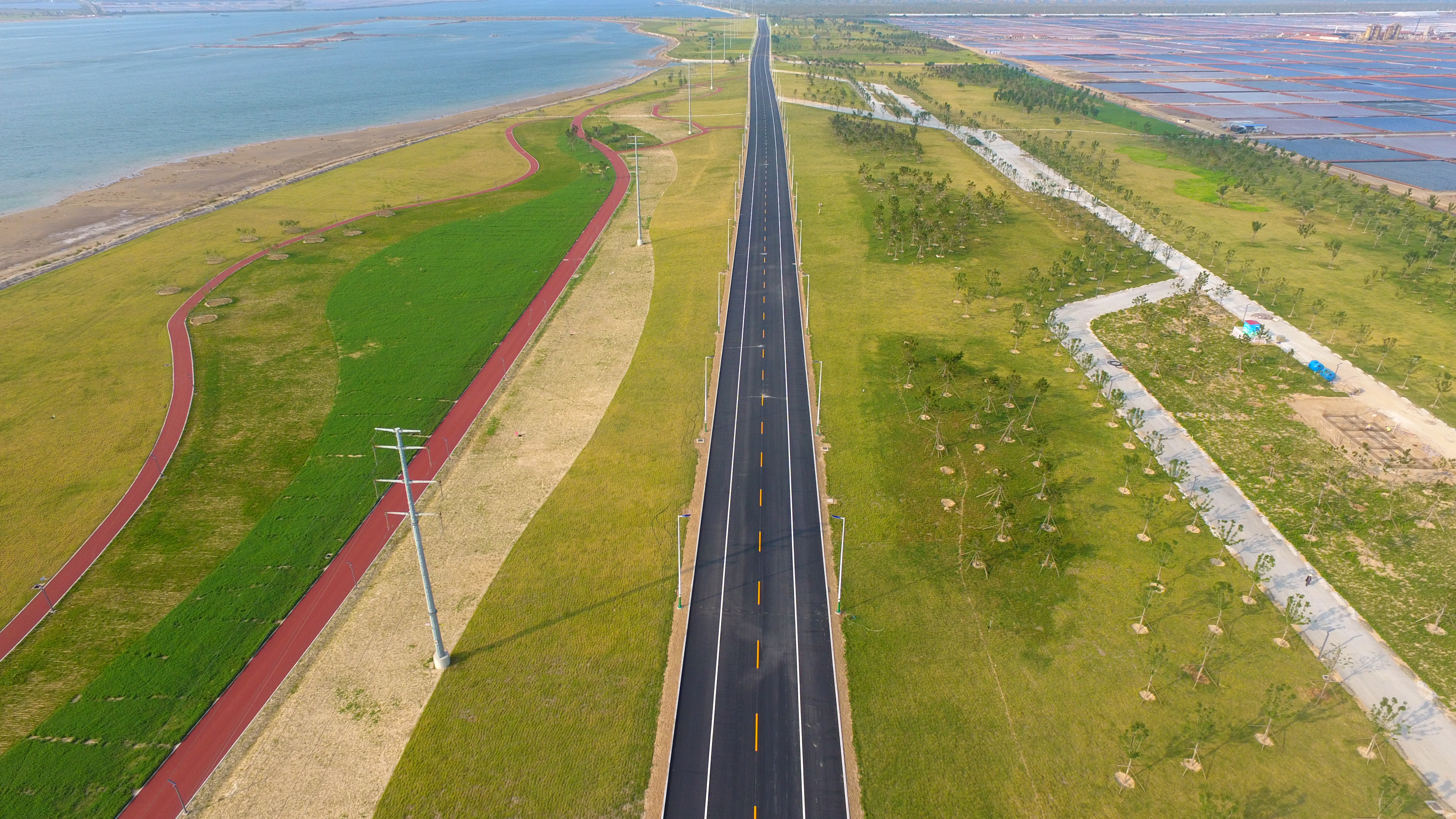 潍坊滨海区弥河生态绿廊工程成功通过竣工验收