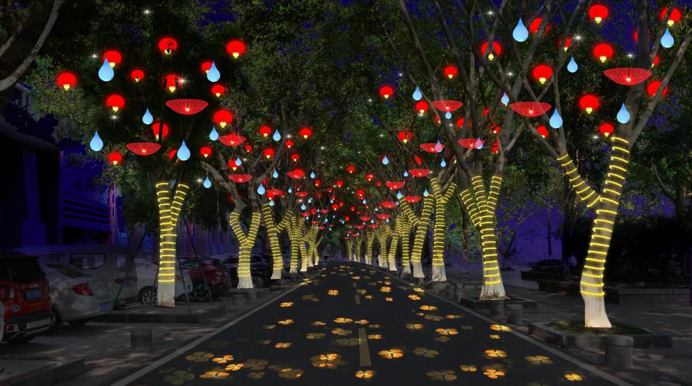 城区春节氛围营造启动泸州新春装一件比一件靓