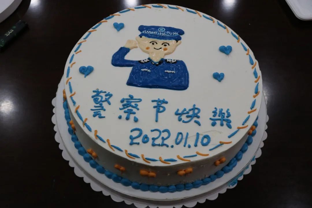 警察蛋糕图案图片
