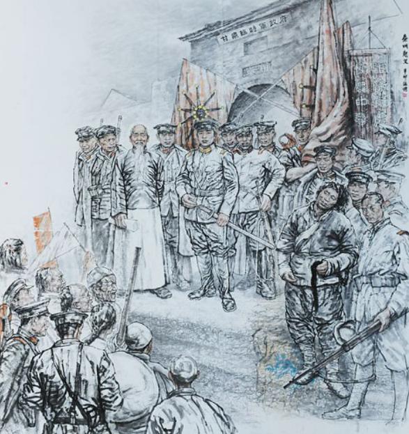 武昌首义胜利后,全国响应,甘肃清廷余孽还奋力顽抗.