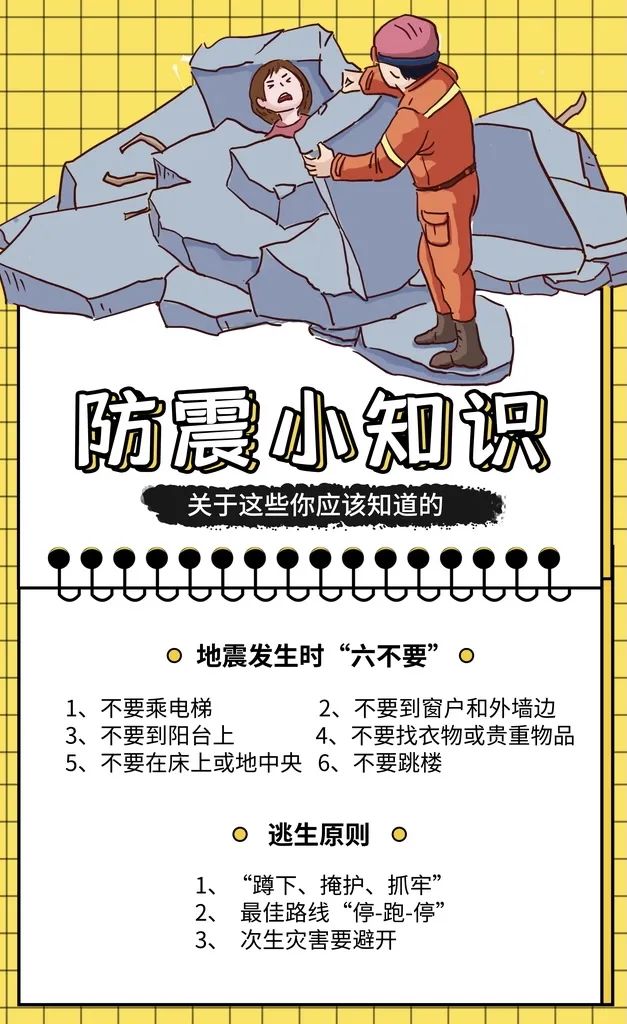 防震小知识下面就跟随小音来学习地震应急措施吧突发地震时,迅速应对