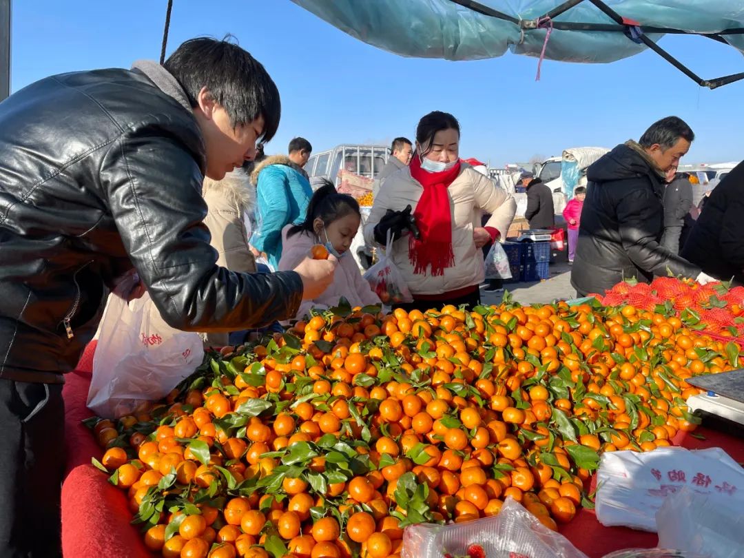赶年集办年货大集里年味浓