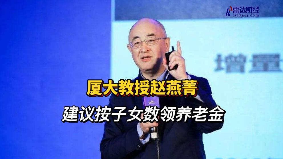 厦大教授赵燕菁建议按子女数领养老金