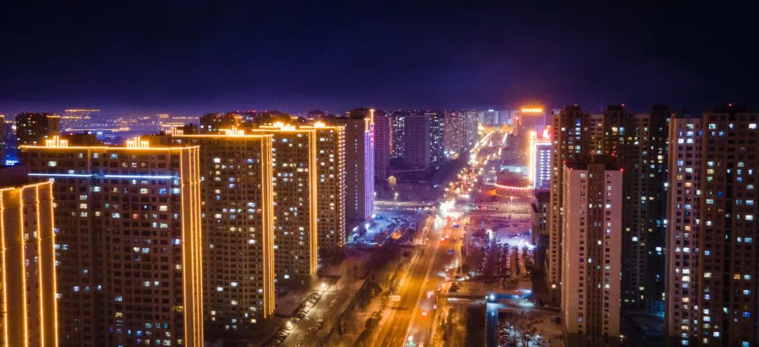 航拍大庆夜换个视角瞰大庆这也太迷人了