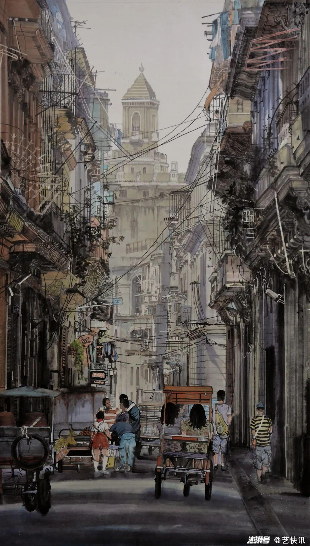 周末小巷 230cm×125cm 2017年