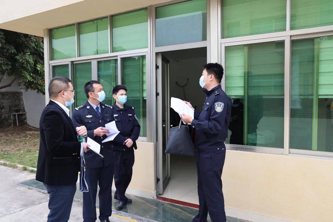 市中院警务安全工作小组到我院开展警务安全实地检查