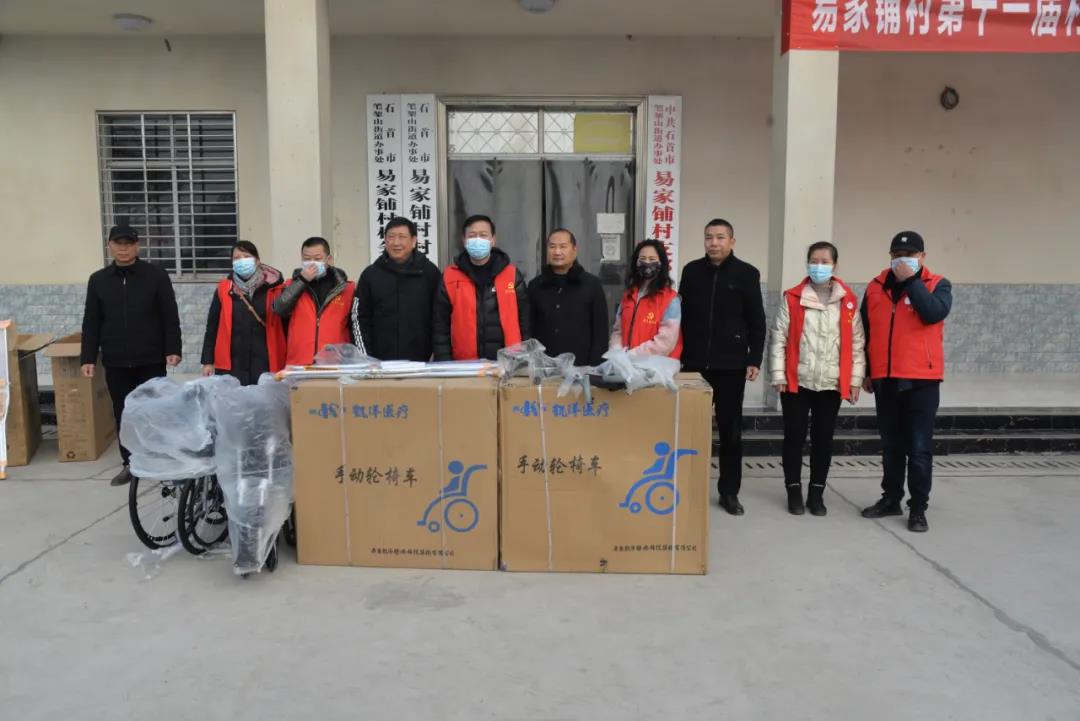 石首残联情系残疾群体上门送辅具助残暖人心